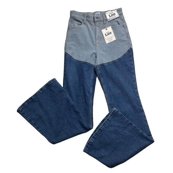 Lee Denim - Lee Women’s Two-Tone Blue High-Waist Jeans